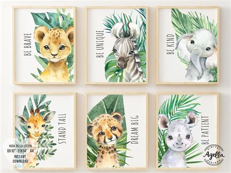 Safari Nursery Decor Safari Nursery Decor Safari Animals - Etsy