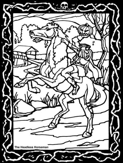 Headless Horseman Coloring Page - Coloring Home