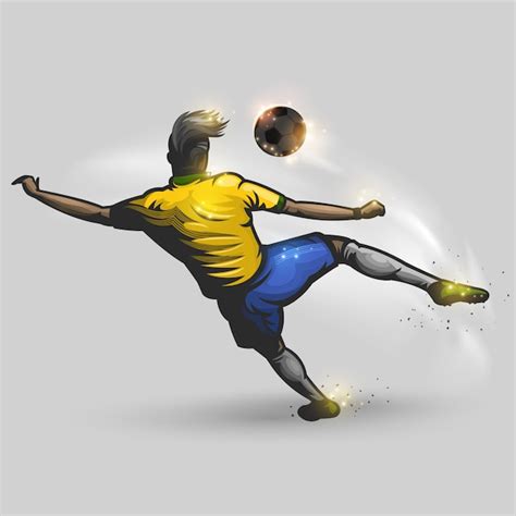 Premium Vector | Soccer player illustration