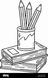 Pens And Pencils Coloring Page Pages sketch template