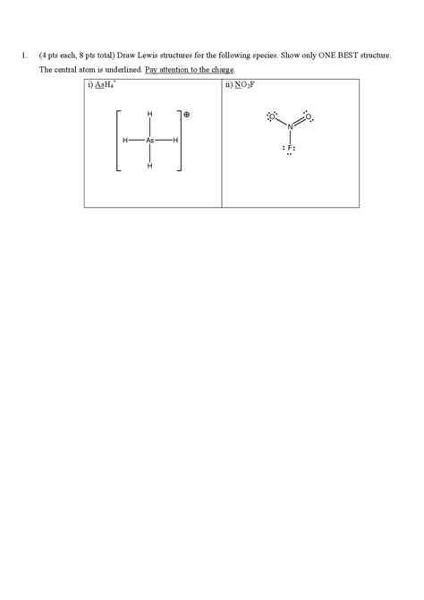 Lewis Structures, Hybridization, Molecular Geometry - Solutions | CHEM ...