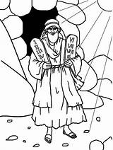 Moses At Mt Sinai Coloring Pages sketch template