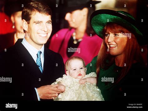 Christening of Princess Beatrice December 1988 Duke and Duchess of York ...