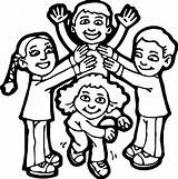 Cool Kids Play Coloring Page  Pages Color Activities sketch template