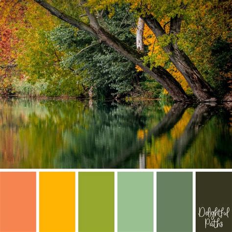 Fall / Autumn Inspired Color Palettes - Delightful Paths