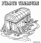 Pirate Treasure Coloring Page  Home sketch template