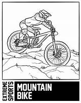 Printabale Mountain Bike Coloring Pages sketch template