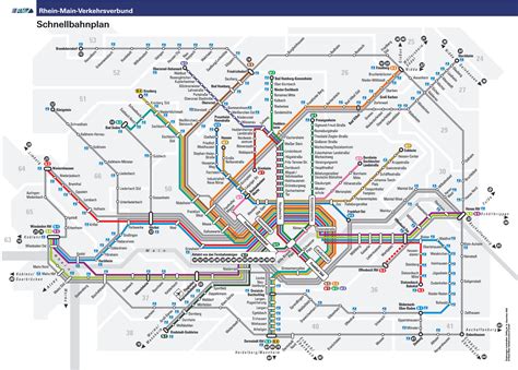 Frankfurt Subway Map German - Frankfurt Germany • mappery