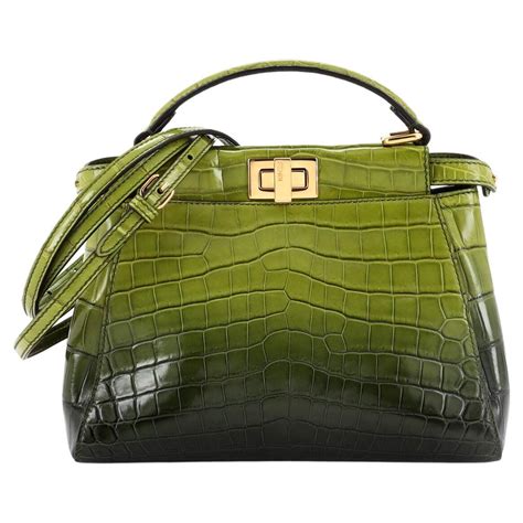 Fendi Peekaboo Bag Crocodile Mini at 1stDibs | fendi crocodile peekaboo