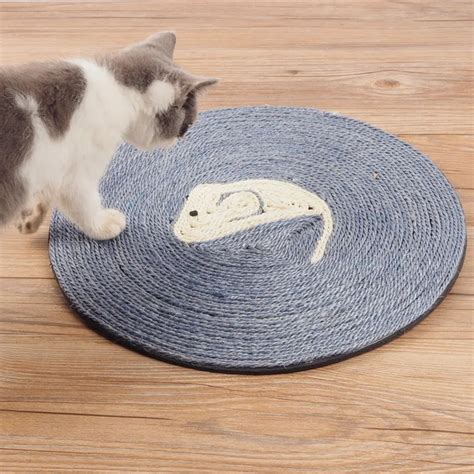 Cat Kitten Scratch Board Toy Pad Sisal Scratcher Mat Claws Care Cat Toy Furniture Product ...