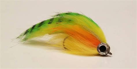 Perch colored streamer bass streamer fly fishing fly flies