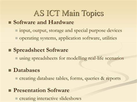 PPT - A-Level ICT PowerPoint Presentation, free download - ID:5358994