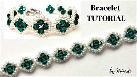 Jewelry making tutorial. Beading pattern. Beaded bracelet, Learn how to bead. - YouTube