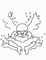 Swimming Coloring Pages  Best For Kids sketch template
