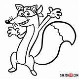 Dora Coloring Pages Swiper sketch template