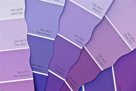 Purple paint samples | Purple, Purple, Purple and more Purple | Pinte…