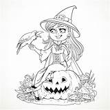 Pretty Witch Coloring Pages At GetColoringscom  Free printable sketch template