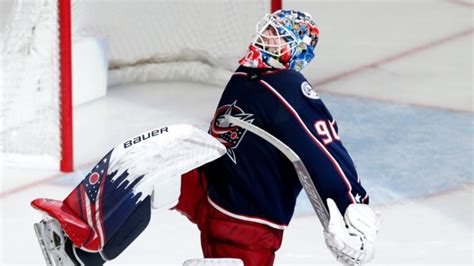 Elvis Merzlikins leads Columbus Blue Jackets' rout of New Jersey Devils - TSN.ca