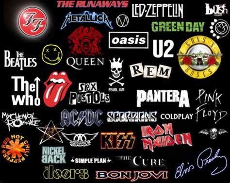 Long live Rock 'n' Roll!! The majority of my favorite classic rock bands grouped in one poster ...