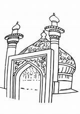 Mosque Coloring Pages  Nation sketch template