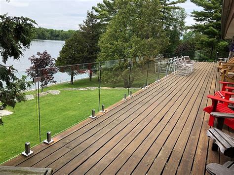 Frameless Glass Deck Railing Systems in 2021 | Deck railing systems, Glass railing deck, Deck ...