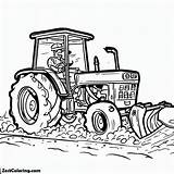 Download Tractor Plowing Coloring Page  For Kids – Smart sketch template
