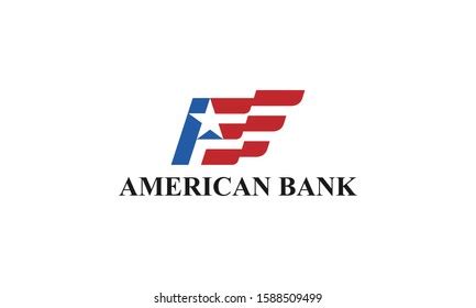 American Bank Logo Design Inspiration Stock Vector (Royalty Free ...