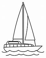 A coloring Page Of An catamaran Sailing With No color Just Black Lines  sketch template