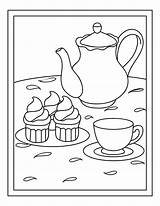 Tea Party Coloring Book  Etsy sketch template