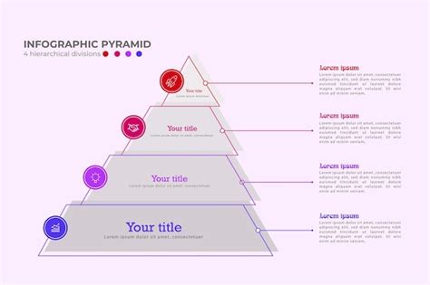 Premium Vector | Infographic pyramid