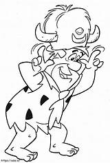 Printable Fred Flintstone coloring Page sketch template
