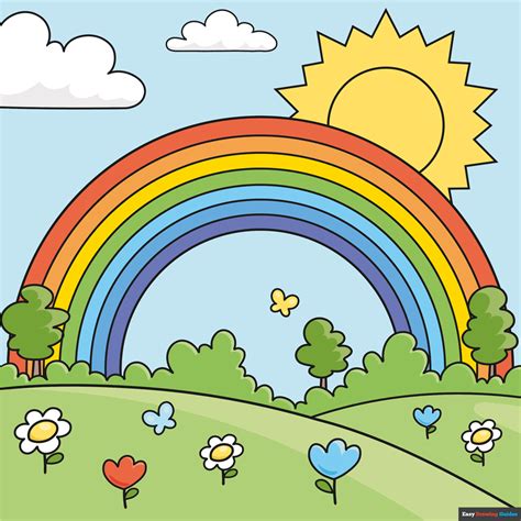 How to Draw a Rainbow for Kids - Really Easy Drawing Tutorial