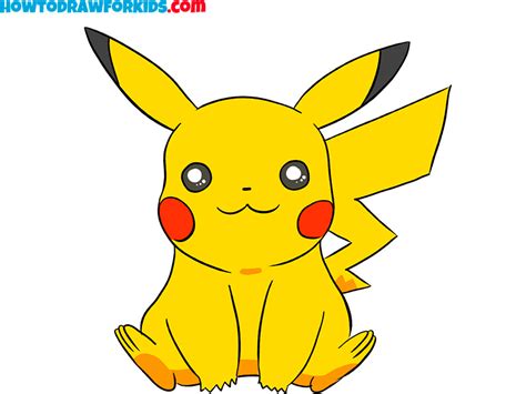 How to Draw Pikachu - Easy Drawing Tutorial For Kids