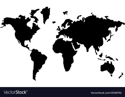 Simple World Map Vector at Vectorified.com | Collection of Simple World ...