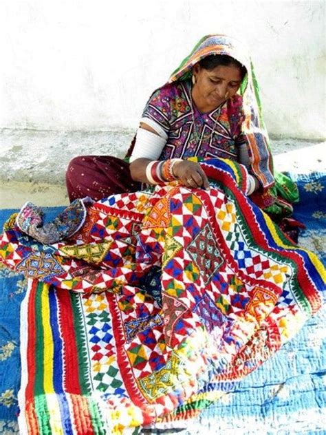 Hand Stitched Patchwork Quilt From the Meghwal Tribe of Kutch, Gujarat ...