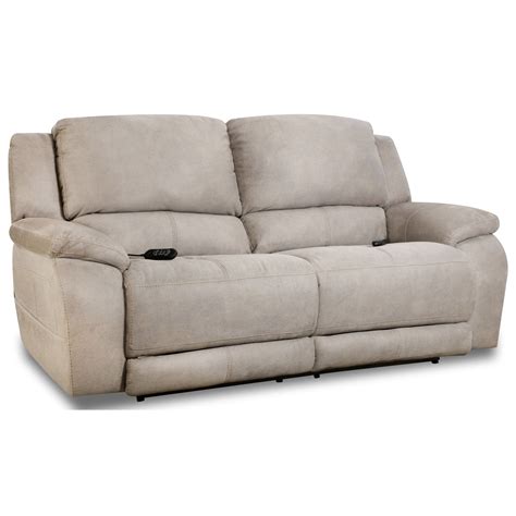 HomeStretch Explorer Casual Double Reclining Sofa with Pillow Top Arms ...