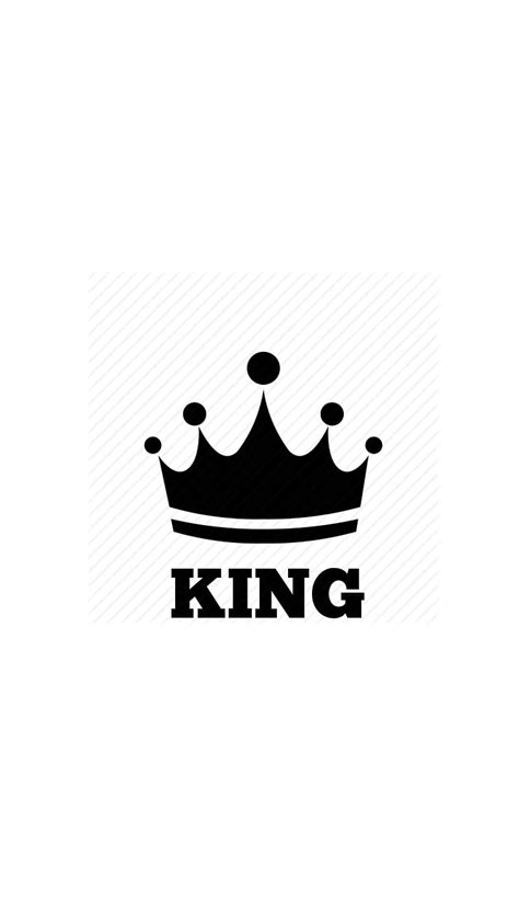 King, black, logo, white, HD phone wallpaper | Peakpx