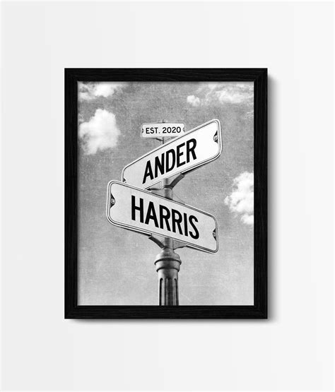 Typography of New York Street Names - Fine art print , 10X8 Inches, typography, new york city ...