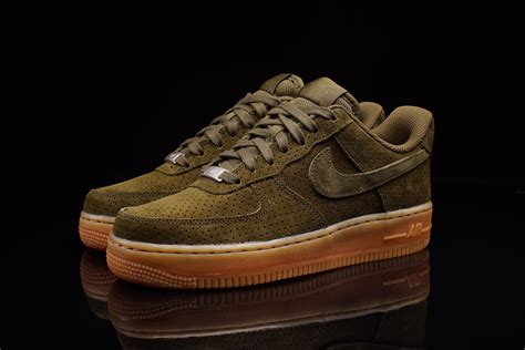 Nike Air Force 1 Suede Dark Loden Gum Wmns