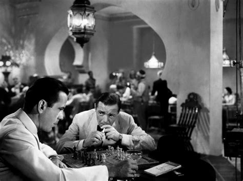 In Casablanca (1942), Rick Blaine (played by Humphrey Bogart) is shown playing chess. Humphrey ...
