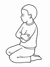 Child Praying Coloring Page At GetColoringscom  Free printable sketch template