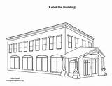 Building Office Coloring Page sketch template