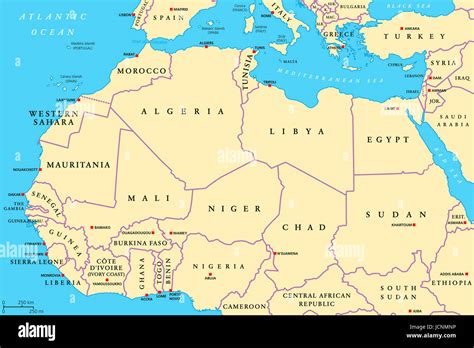 Maghreb map hi-res stock photography and images - Alamy