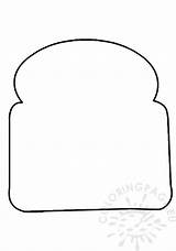 Toast Template  Coloring Page sketch template
