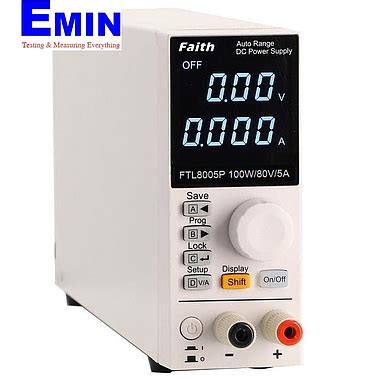 Faith FTL8005P Portable Programmable DC Power Supply (100W, 81V, 5.1A, 10mV/1mA) | EMIN.COM.MM