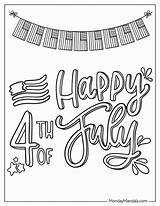 Happy 4th Of July Coloring Page sketch template