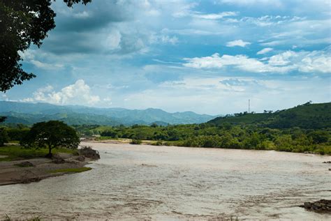 River Called Motagua Cloudy Winter In El Progreso Guatemala Turbid River Stock Photo - Download ...