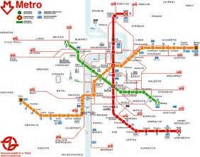 Czech Republic Metro Map - TravelsFinders.Com