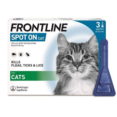 Frontline (fipronil) Spot On For Cats Flea Treatment, 04/30/2024