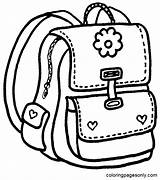Backpack Coloring Pages Printable For Free Download sketch template